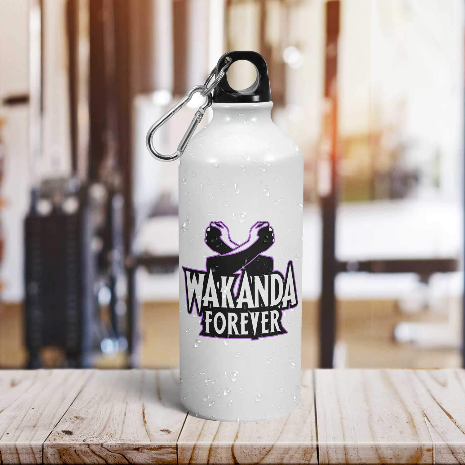 Tee Mafia® Black Panther: Wakanda Forever Water Bottle | Avengers Themed Sipper Bottle | 600ml Multi-Color Printed Design - Perfect for Marvel Fans, Gym, School & Outdoor Activities