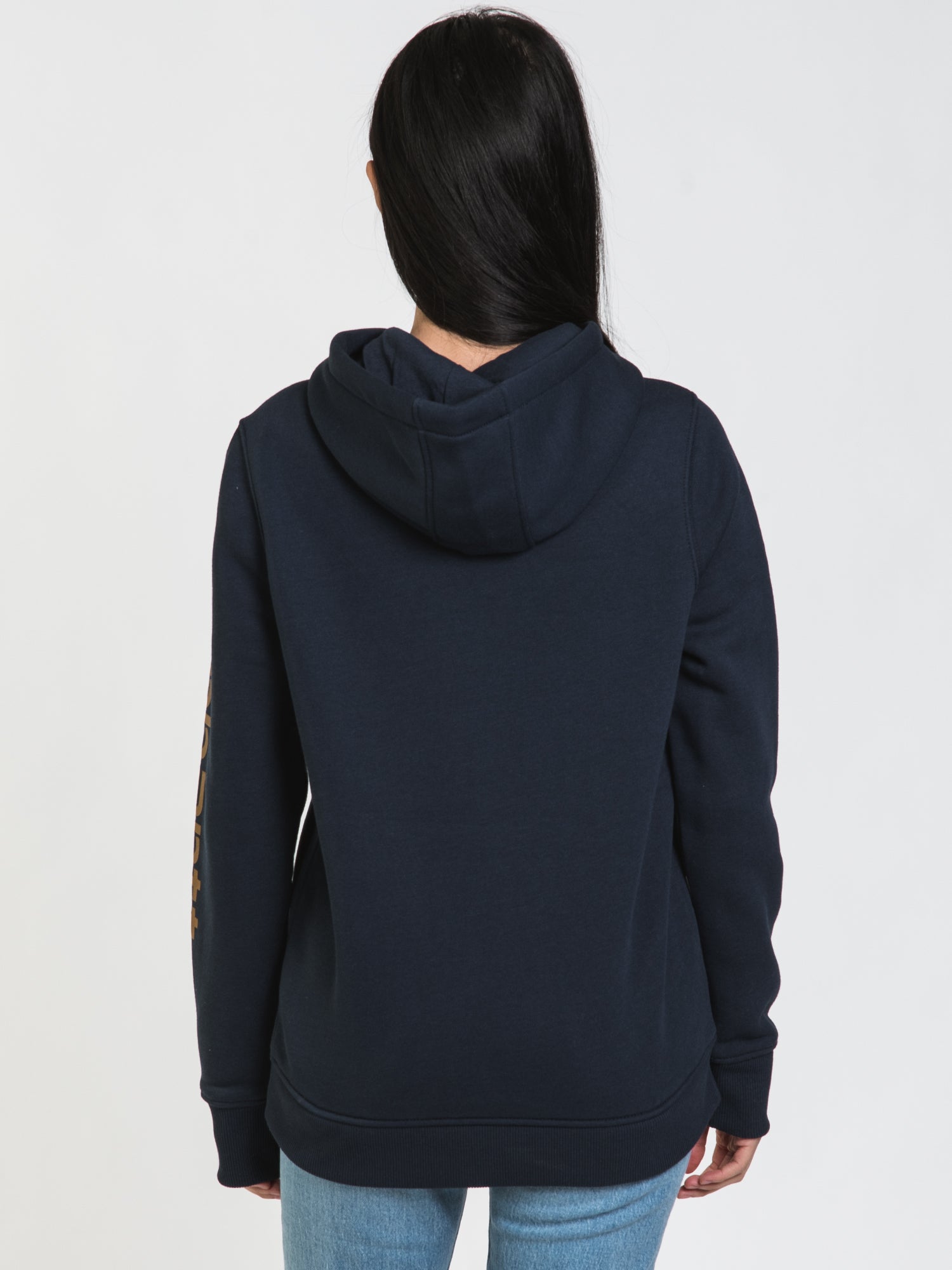Carhartt Logo Sleeve Pullover Hoodie - Men's & Women's Heavyweight Fleece Sweatshirt for Work & Outdoor Activities | Clearance Sale