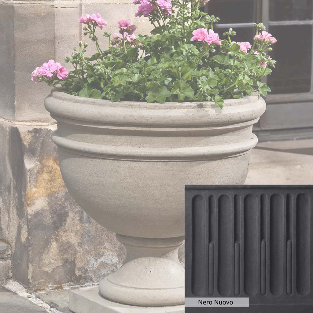 Campania International Montgomery Urn - Elegant Garden Urn for Outdoor Decor, Memorials & Planters | Perfect for Patios, Cemeteries & Home Landscaping