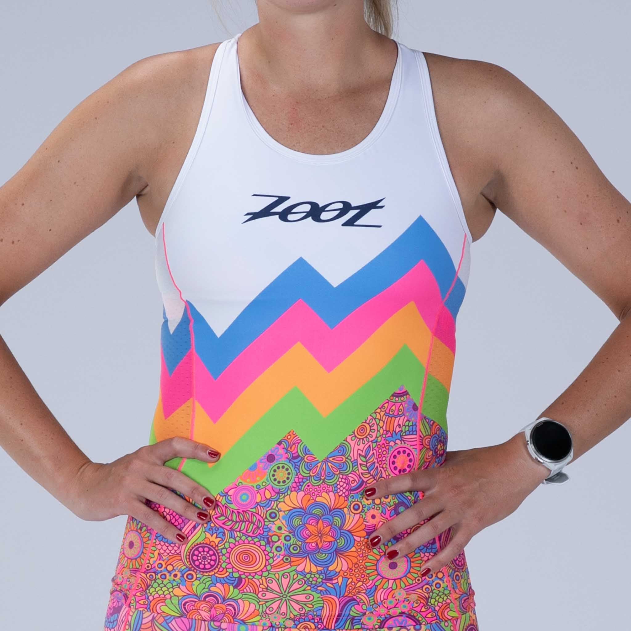 Women's Limited Edition Tri Racerback Sports Bra - Moisture-Wicking Workout Top for Running, Yoga & Gym - Salty Groove Collection