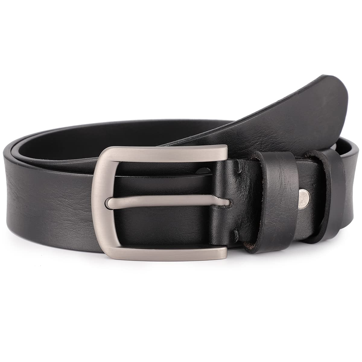 Genuine Leather Belt for Men - HORSE&TIGER Dress & Casual Belt for Jeans, Formal Wear & Office Attire | Premium Quality Leather Accessory for Everyday Use & Special Occasions