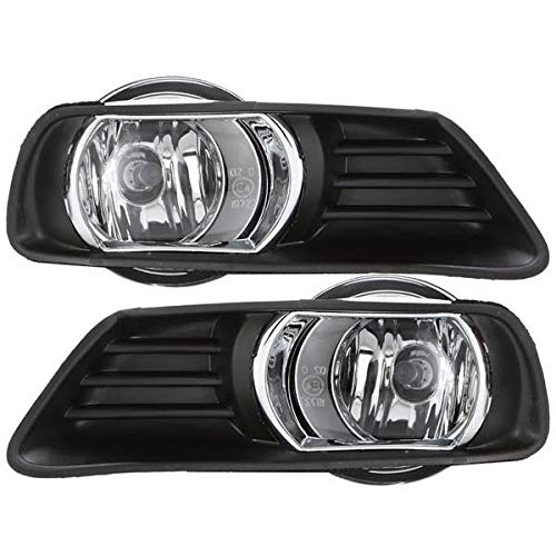 2007-2009 Toyota Camry Halogen Fog Light Kit with Bezels, Wiring Harness, Switch & Bulbs - Complete Installation Set for Enhanced Night Driving Safety