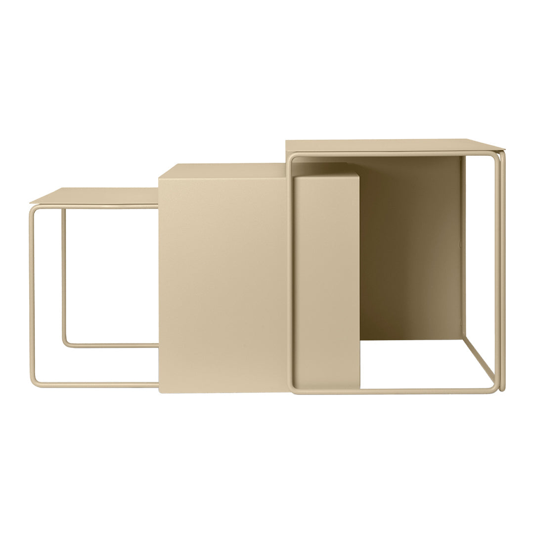 Stylish Cluster Tables Set of 3 - Modern Nesting Side Tables for Living Room, Bedroom & Office - Perfect for Small Spaces & Home Decor