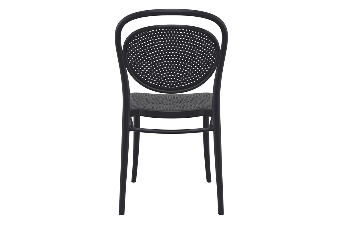 Commercial-Grade Marcel Stacking Chairs for Restaurants, Cafes & Events - Heavy Duty Stackable Dining Chairs for Indoor/Outdoor Use