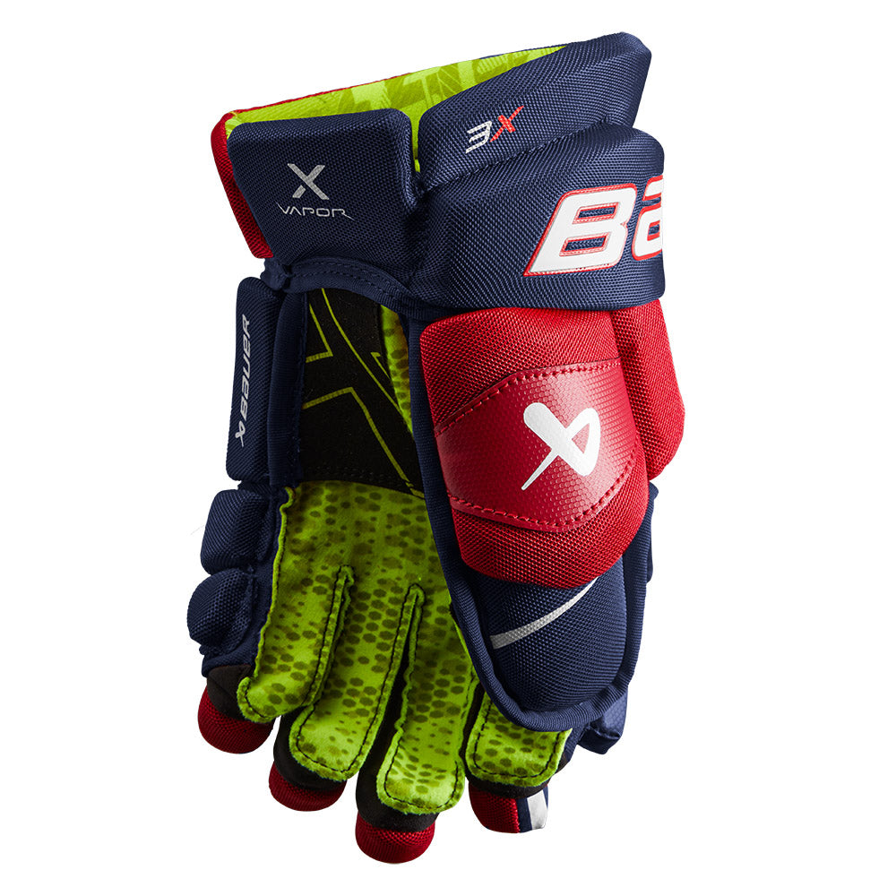 Bauer Vapor 3X Junior Ice Hockey Gloves - Youth Hockey Gear for Practice & Games - Protective Hockey Equipment for Kids & Teens