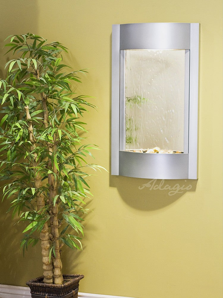 Adagio Serene Waters Silver Metallic Mirror SWA4540 - Elegant Bathroom & Living Room Decor for Modern Homes