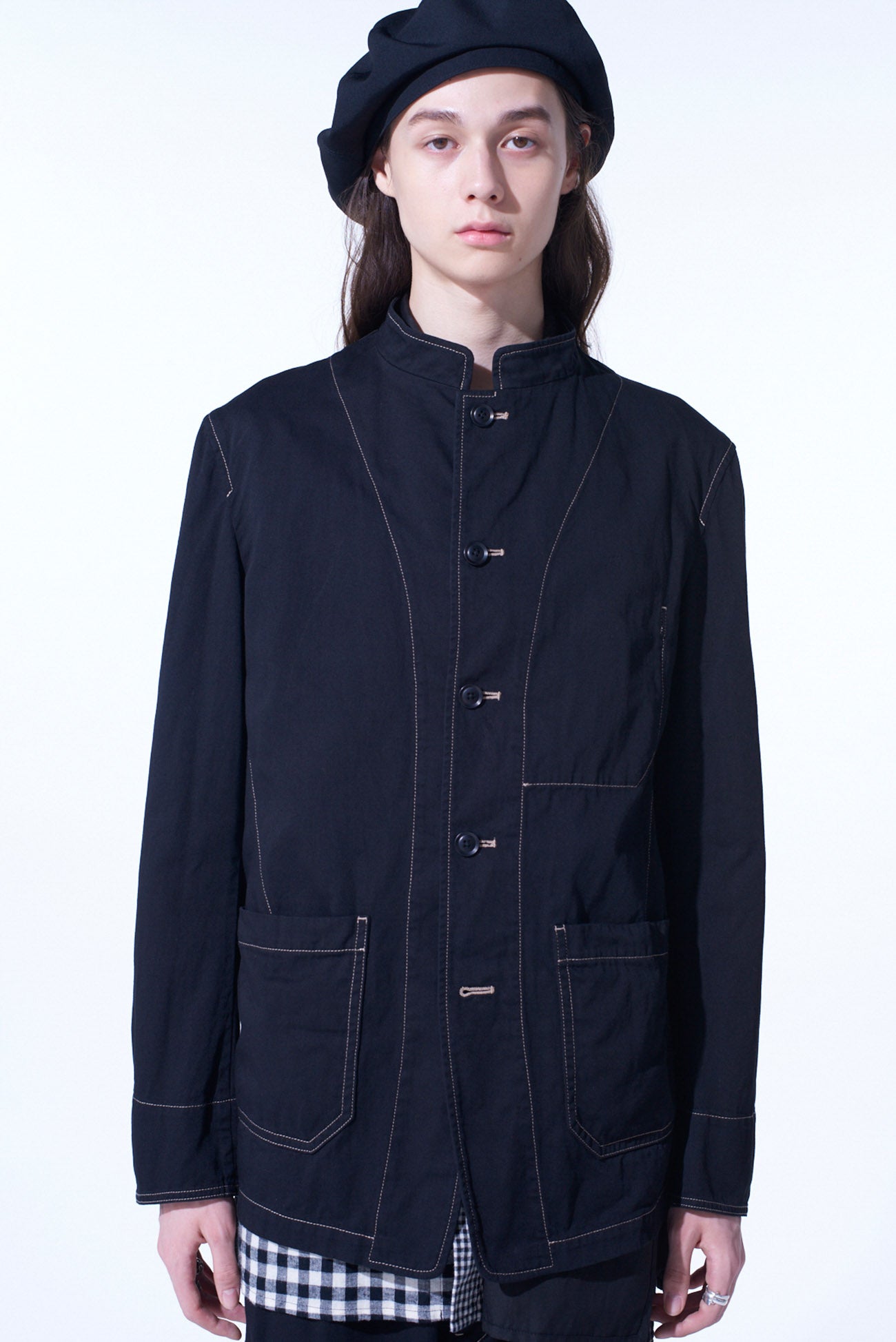 Premium Cotton Twill Garment-Dyed Stand Collar Jacket for Men & Women | Casual & Business Wear | Perfect for Office, Travel & Outdoor Activities