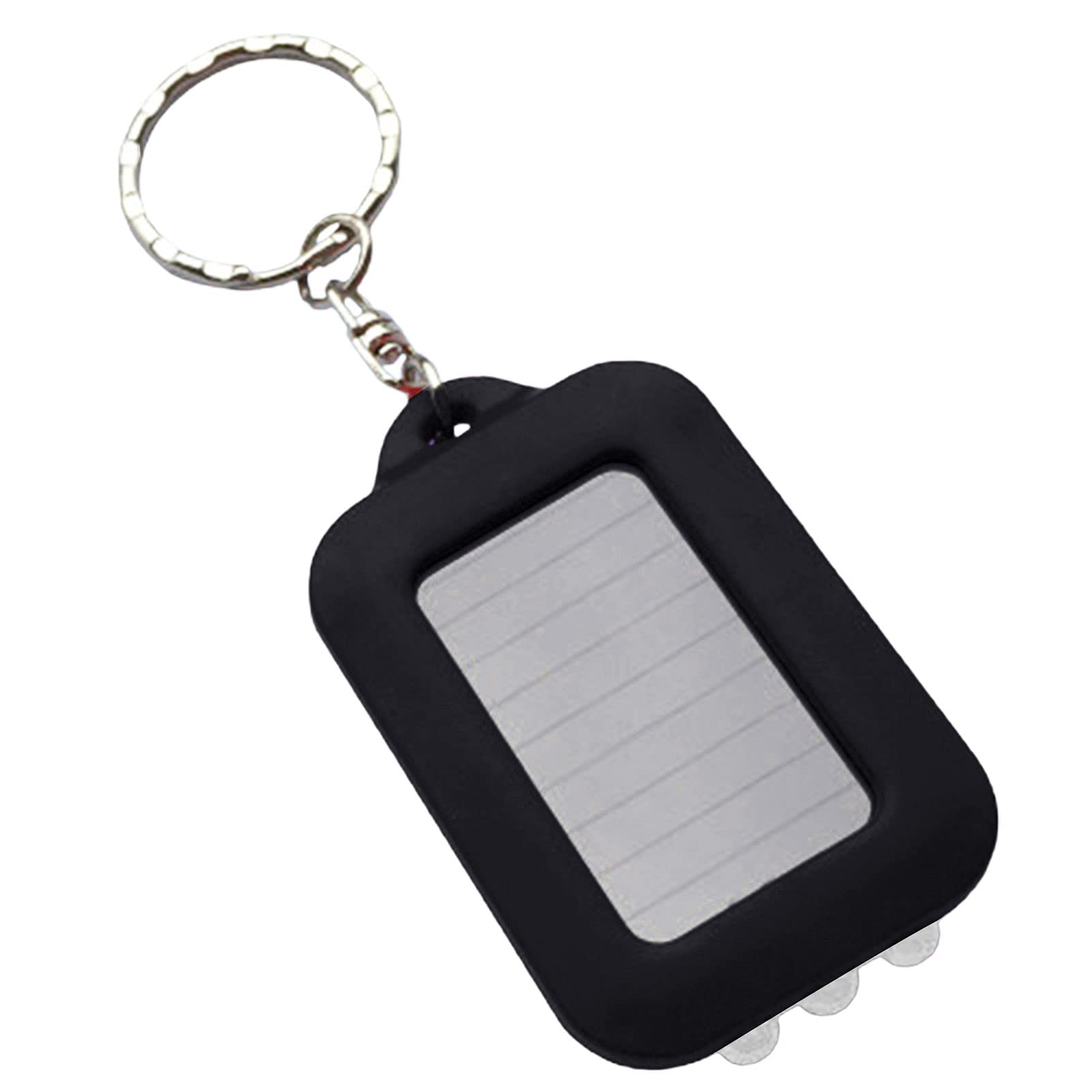 **3-in-1 LED Flashlight Keychain - Portable ABS Keyring Light for Camping, Hiking & Caving - Red**