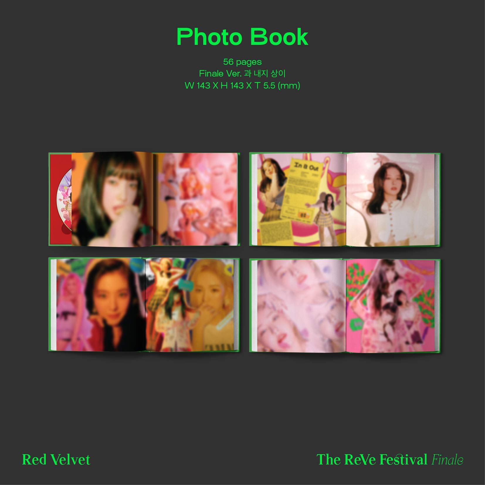 Red Velvet 'The ReVe Festival' Finale Scrapbook Album - K-Pop Music CD & Photobook | Perfect for K-Pop Collectors & Fans, Great Gift for Birthdays & Special Occasions