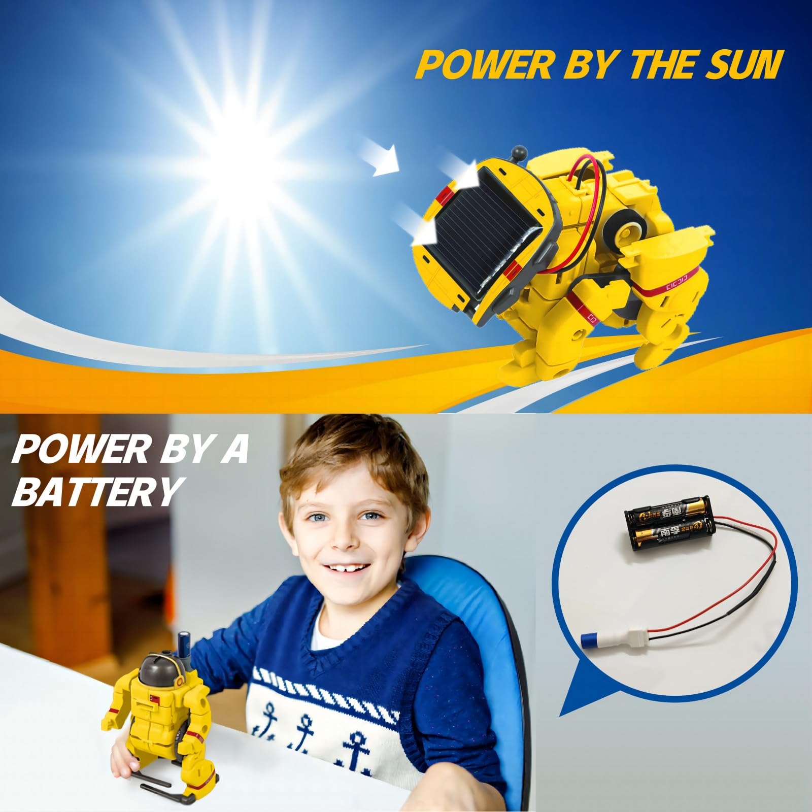 STEM 6-in-1 Solar Robot Kit for Kids 8-12 - Educational Science Building Toys, DIY Engineering Projects for Boys & Girls Ages 8-12 - Perfect Birthday Gift for Teens - Fun Learning Activities for Home & Classroom