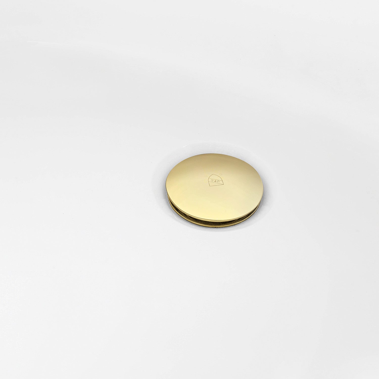 Aqua Eden 59-Inch Acrylic Oval Freestanding Bathtub - Glossy White with Polished Brass Trim - Double-Ended Soaking Tub with Drain - Perfect for Luxury Bathrooms & Spa-Like Retreats
