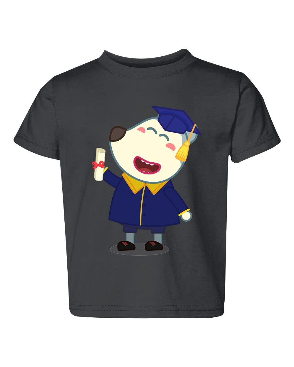 Wolfoo Graduated Kids T-Shirt - Cute Cartoon Character Tee for Boys & Girls | Perfect for School, Playdates & Family Outings