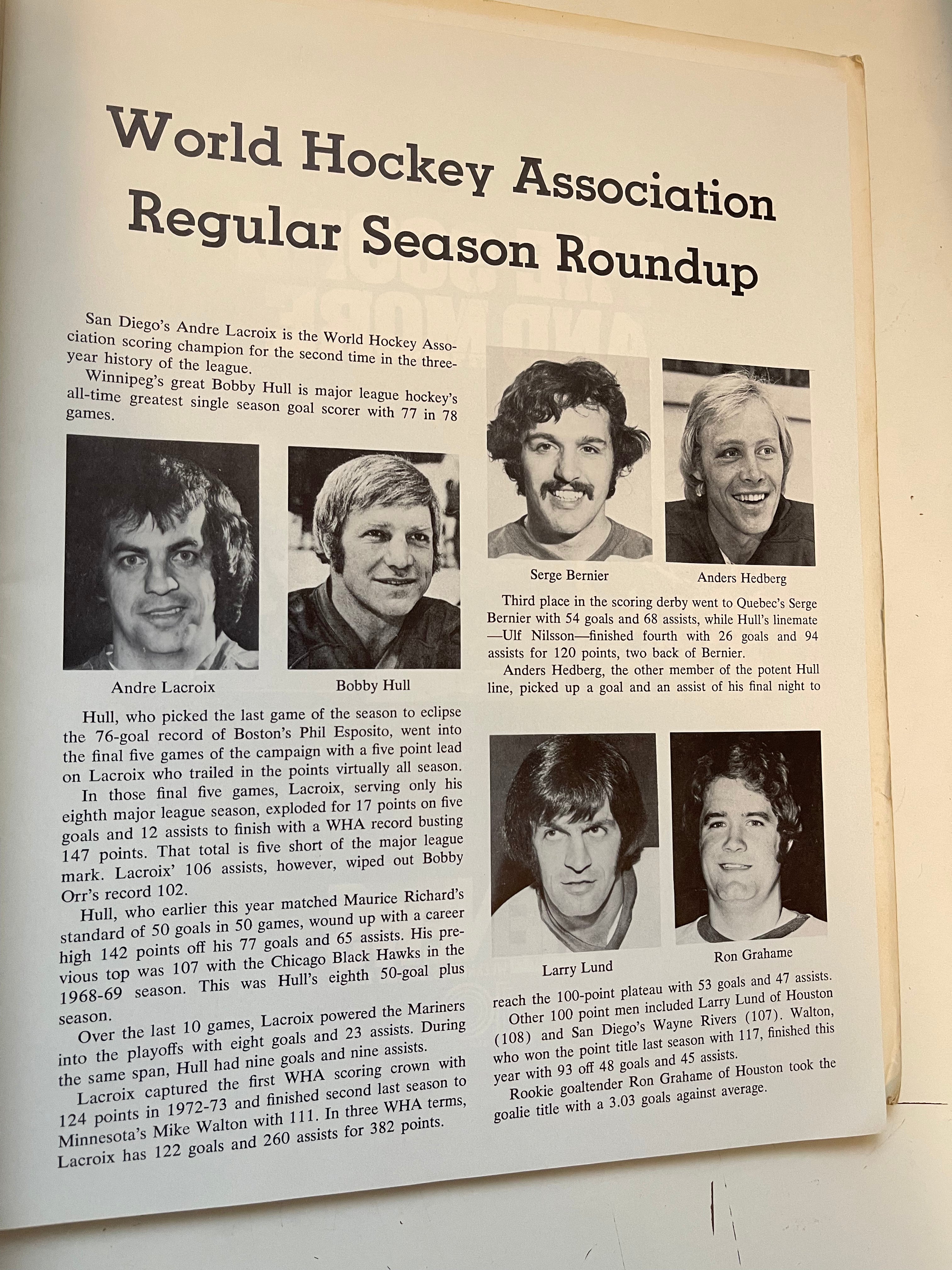 1975 WHA Hockey Playoff Program - San Diego Mariners vs Toronto Toros | Vintage Sports Memorabilia for Collectors & Hockey Fans | Perfect for Display, Gifts & Sports History Enthusiasts