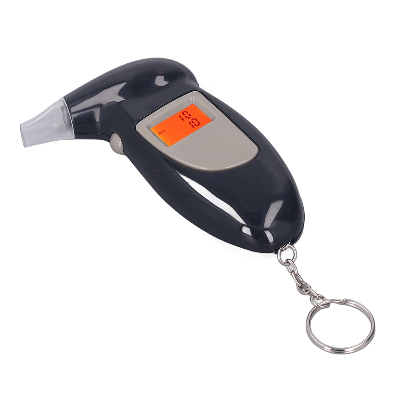 Portable Keychain Breathalyzer - Digital Alcohol Tester with LCD Display, Audible Alert & Backlight for Personal, Professional & Party Use