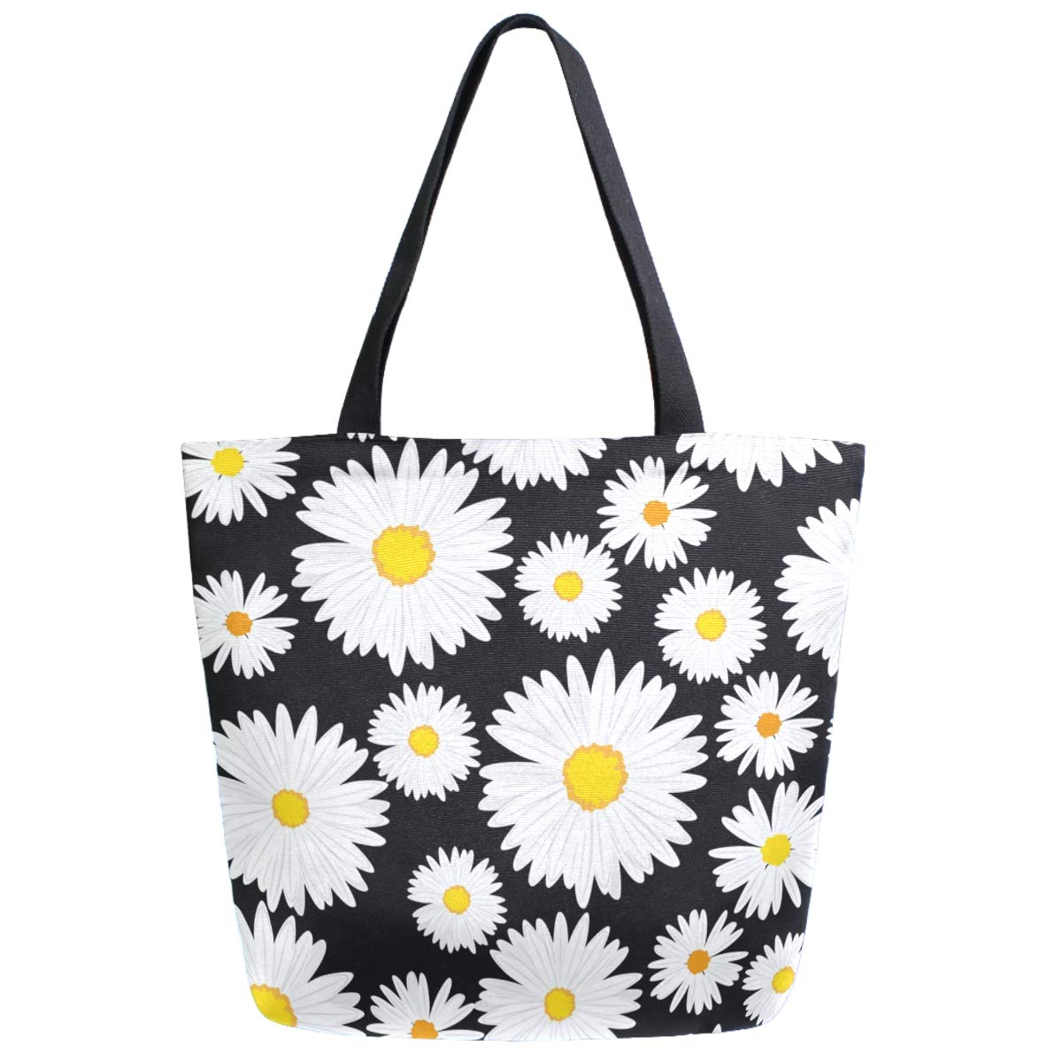 Stylish Extra Large Printed Shoulder Tote Bag - Durable Beach Bag, Travel Weekender, Gym & Grocery Shopping Tote - Perfect for Vacation, Work Commute & Daily Errands