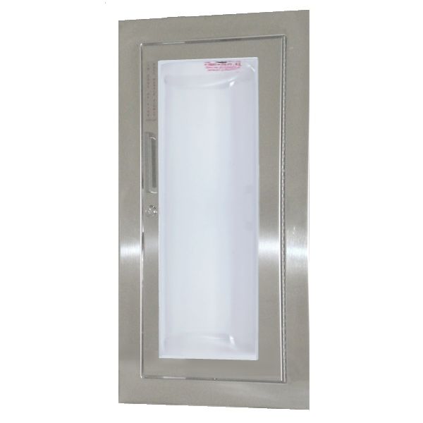 JL Industries 1535G25 Clear VU Fire Extinguisher Cabinet - Transparent Acrylic Full Glazing with Pull Handle & SAF T LOK - Ideal for Offices, Schools, and Commercial Buildings Safety Compliance