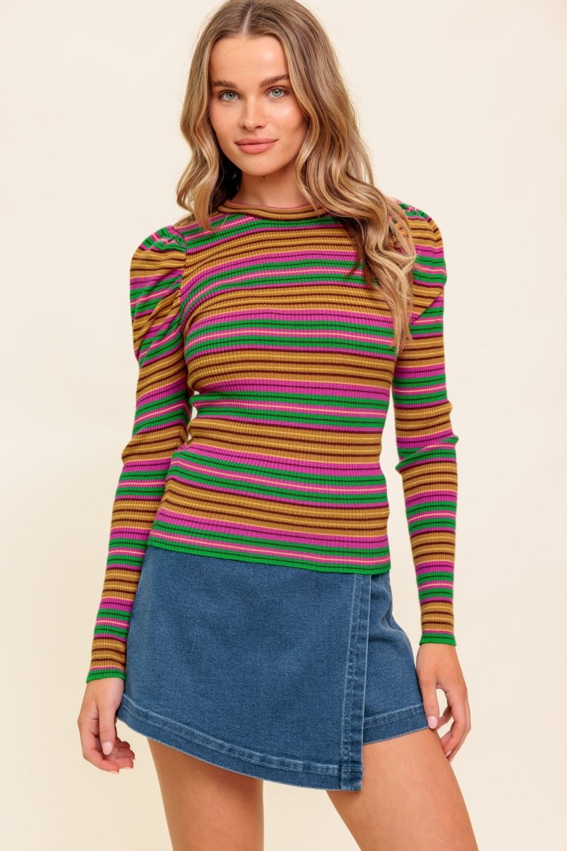 ALWAYS IN MY HEART Sweater Top - Women's Cozy Knit Pullover for Casual Wear & Date Nights