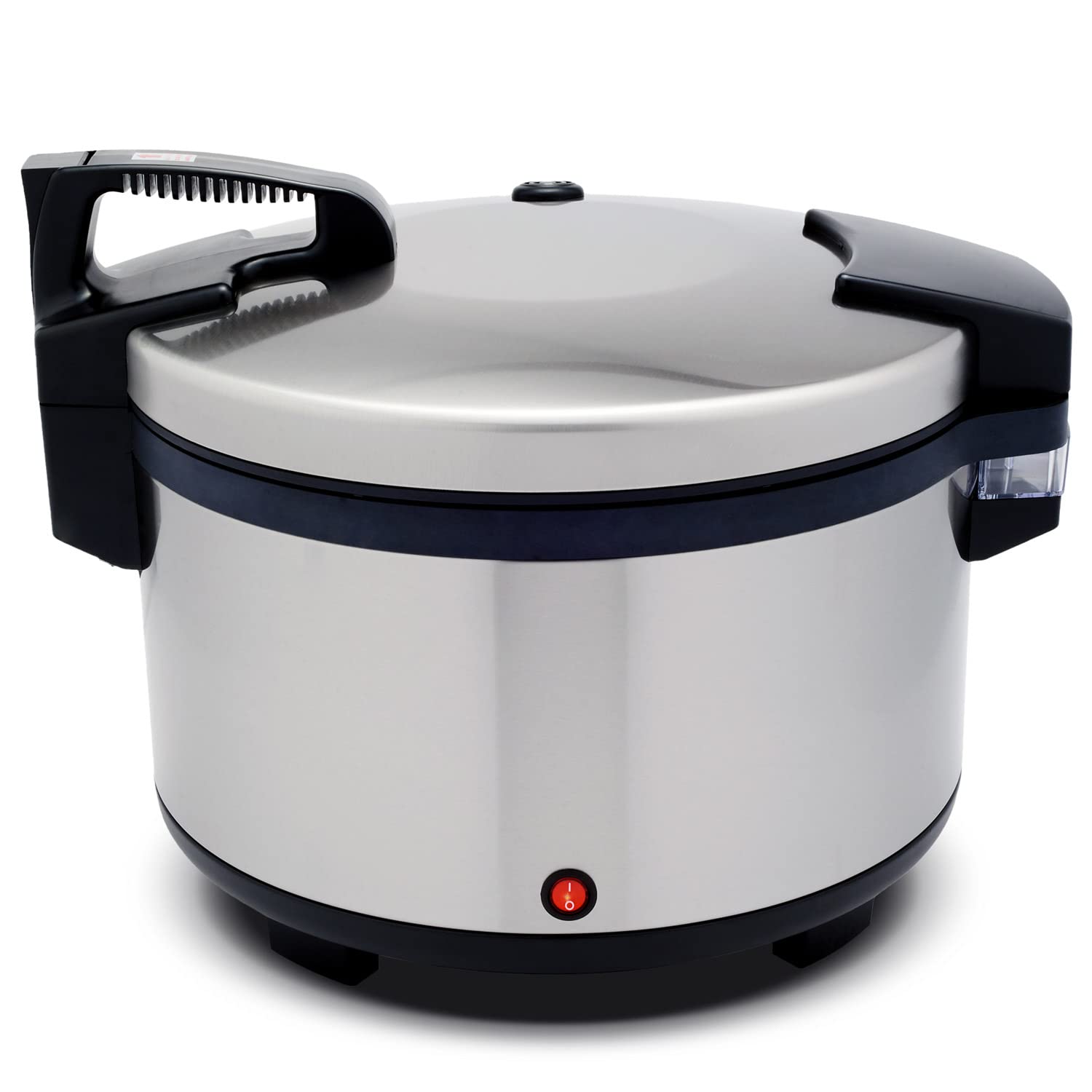 Commercial Electric Rice Warmer - 60 Cup Large Capacity Stainless Steel Rice & Soup Warmer Pot with Non-Stick Coating (Not a Rice Cooker) - Keeps Rice Fresh & Fluffy for 12 Hours - Perfect for Catering, Restaurants, Buffets & Large Gatherings