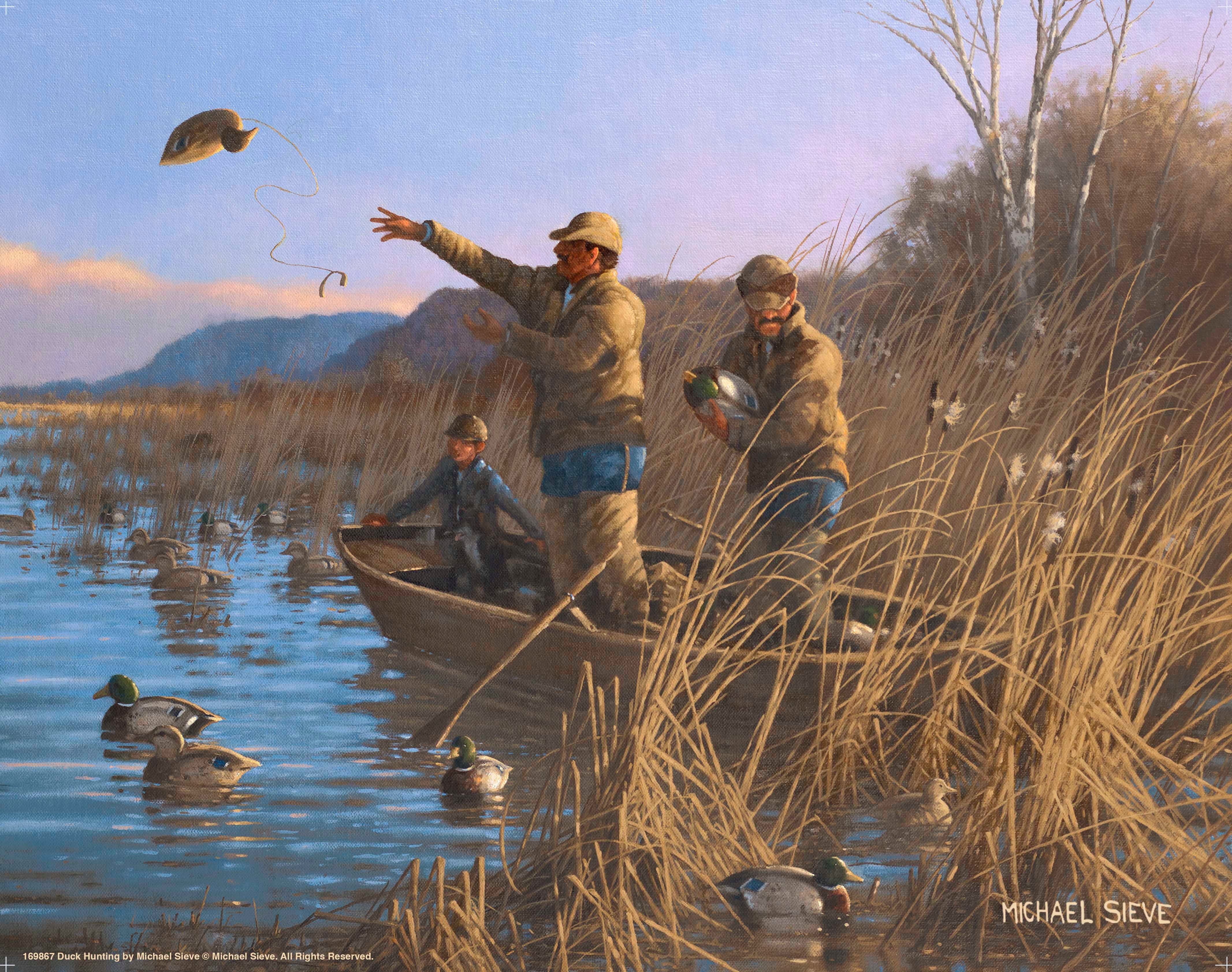 Duck Hunting Art Prints - Waterfowl Wildlife Wall Decor for Hunting Lodge & Cabin - Perfect for Home, Office & Man Cave