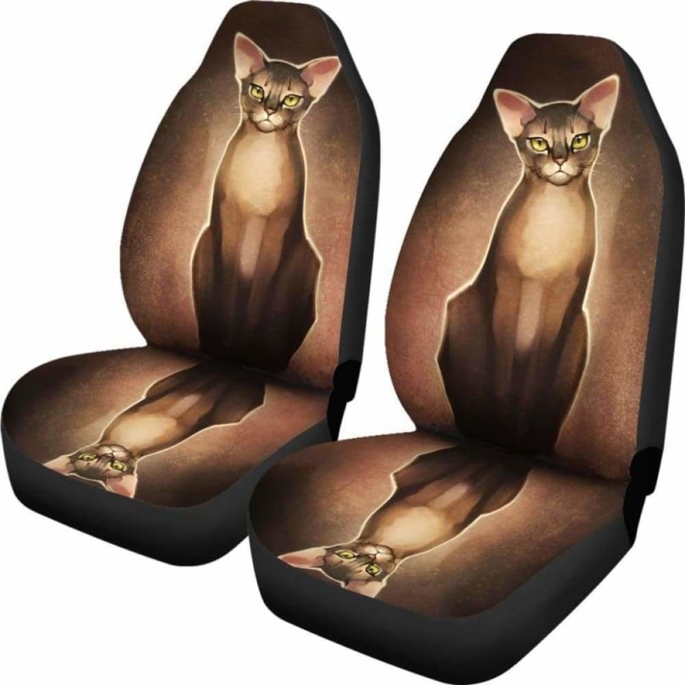 Premium Abyssinian Car Seat Covers - Universal Fit for Cars, Trucks & SUVs - Durable & Stylish Protection for Your Vehicle - Perfect for Road Trips, Daily Commutes & Pet Owners