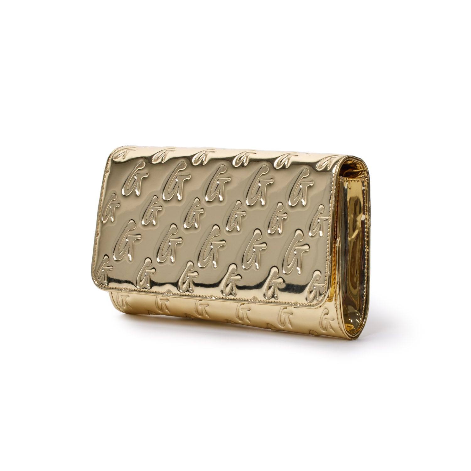 Metallic Monogram Travel Wallet - Gold Luxury Passport Holder for Women & Men | Perfect for Airplane, Cruise & Business Trips | RFID Blocking & Slim Design
