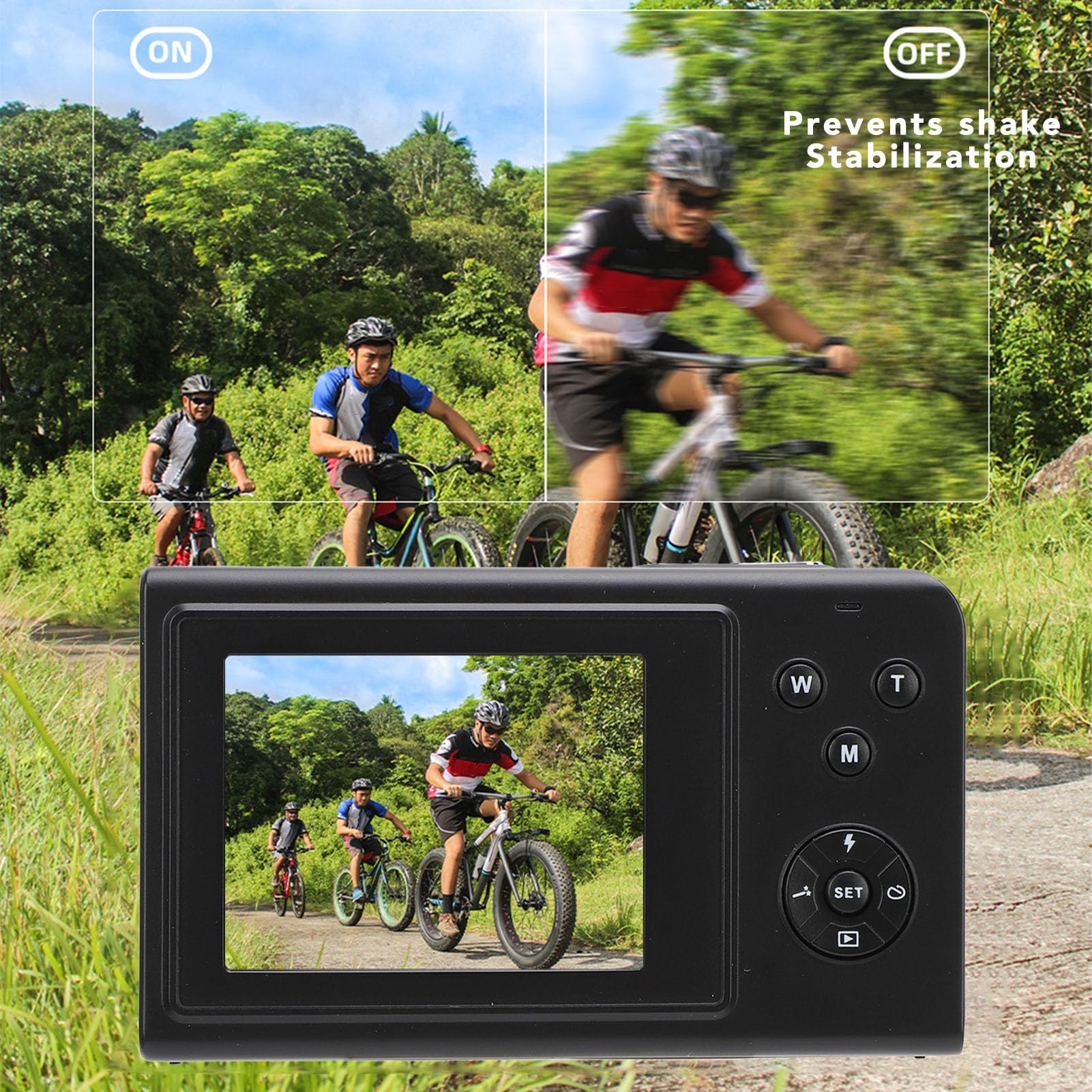 4K 68MP Digital Camera with 16X Zoom & Auto Focus - 2.4 Inch IPS Screen Vlogging Camera with Anti-Shake & Continuous Shooting - Built-in Fill Light for Travel, YouTube Videos & Photography