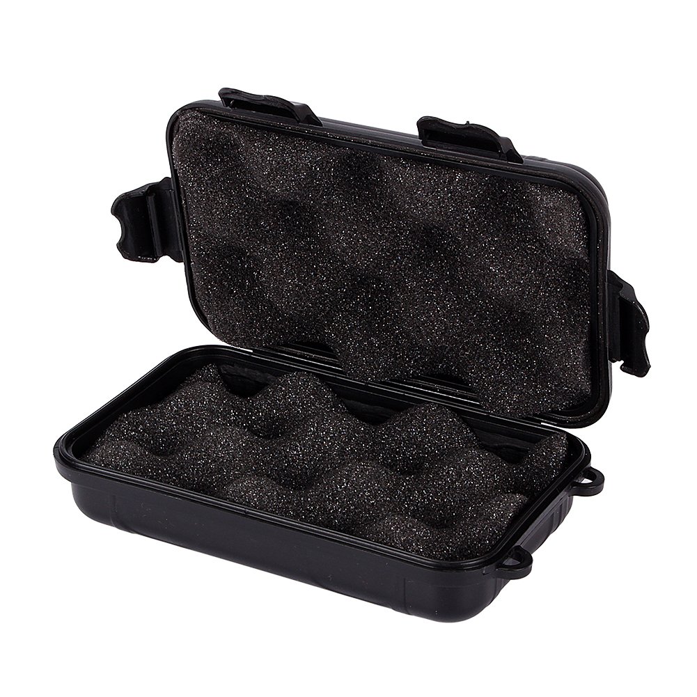 VGEBY Waterproof Shockproof Storage Box with Foam Insert - Portable Outdoor Tool Box for Camping, Fishing, Emergency Survival Gear Organization