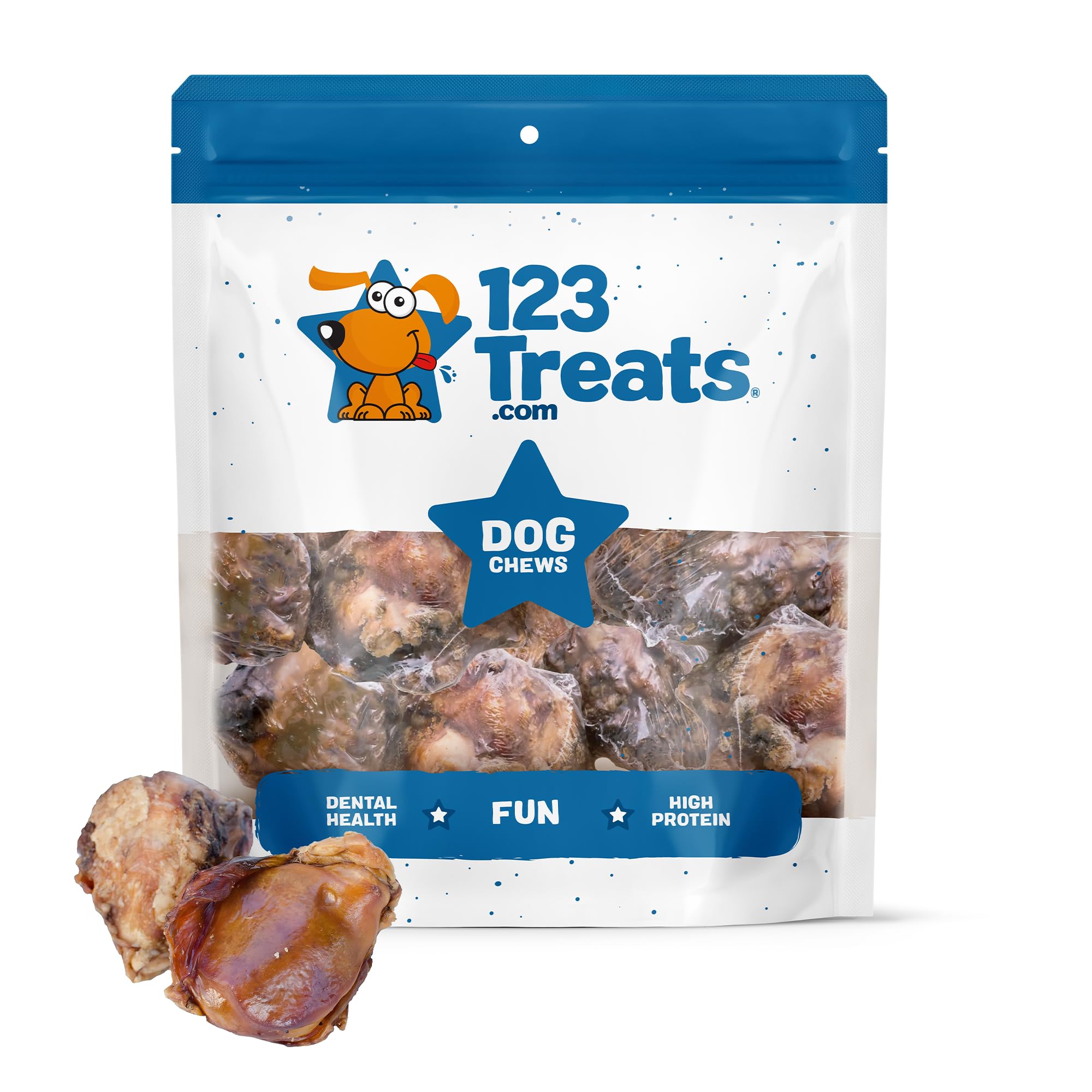 Premium Grass-Fed Beef Knee Caps for Dogs – 30 Count Natural Protein-Packed Knee Bone Treats | Easily Digestible Dog Chews for Dental Health & Joint Support | Perfect for Training, Rewards, and Long-Lasting Chewing