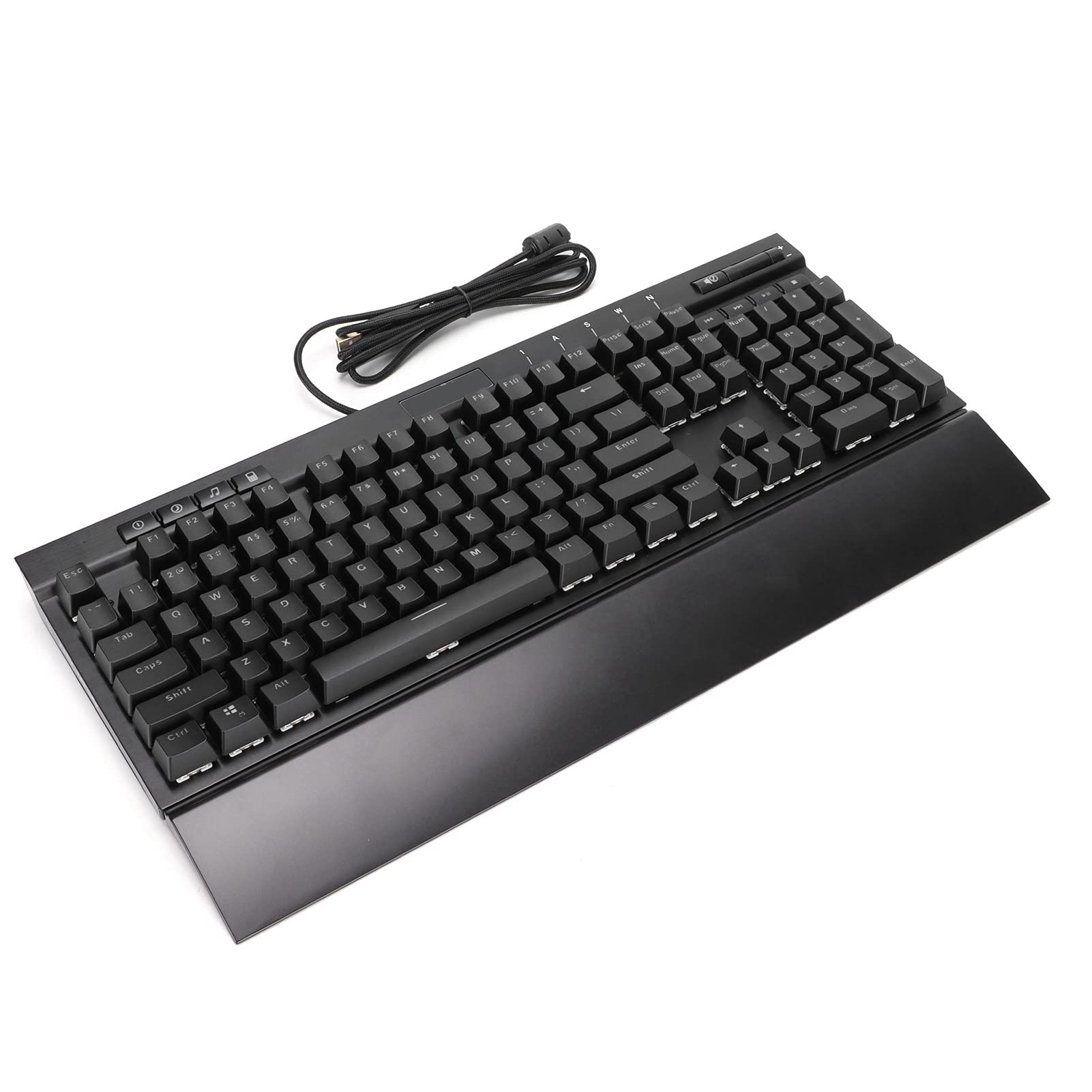 104-Key RGB Backlit Mechanical Gaming Keyboard - Wired Professional Keyboard with Customizable Lighting for PC Gamers | Perfect for Esports, Typing & Office Work