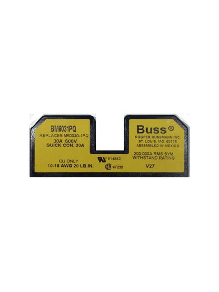 Generac Guardian 073591 30A 600V Fuse Block - 1 Position Electrical Fuse Box for Home Backup Power Systems & Generators