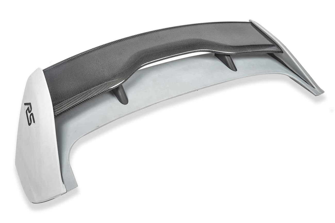 2013-2018 Ford Focus Hatchback Carbon Fiber Rear Roof Wing Spoiler - EOS RS Style Replacement | Enhances Aerodynamics & Sporty Look for Street Racing & Car Shows