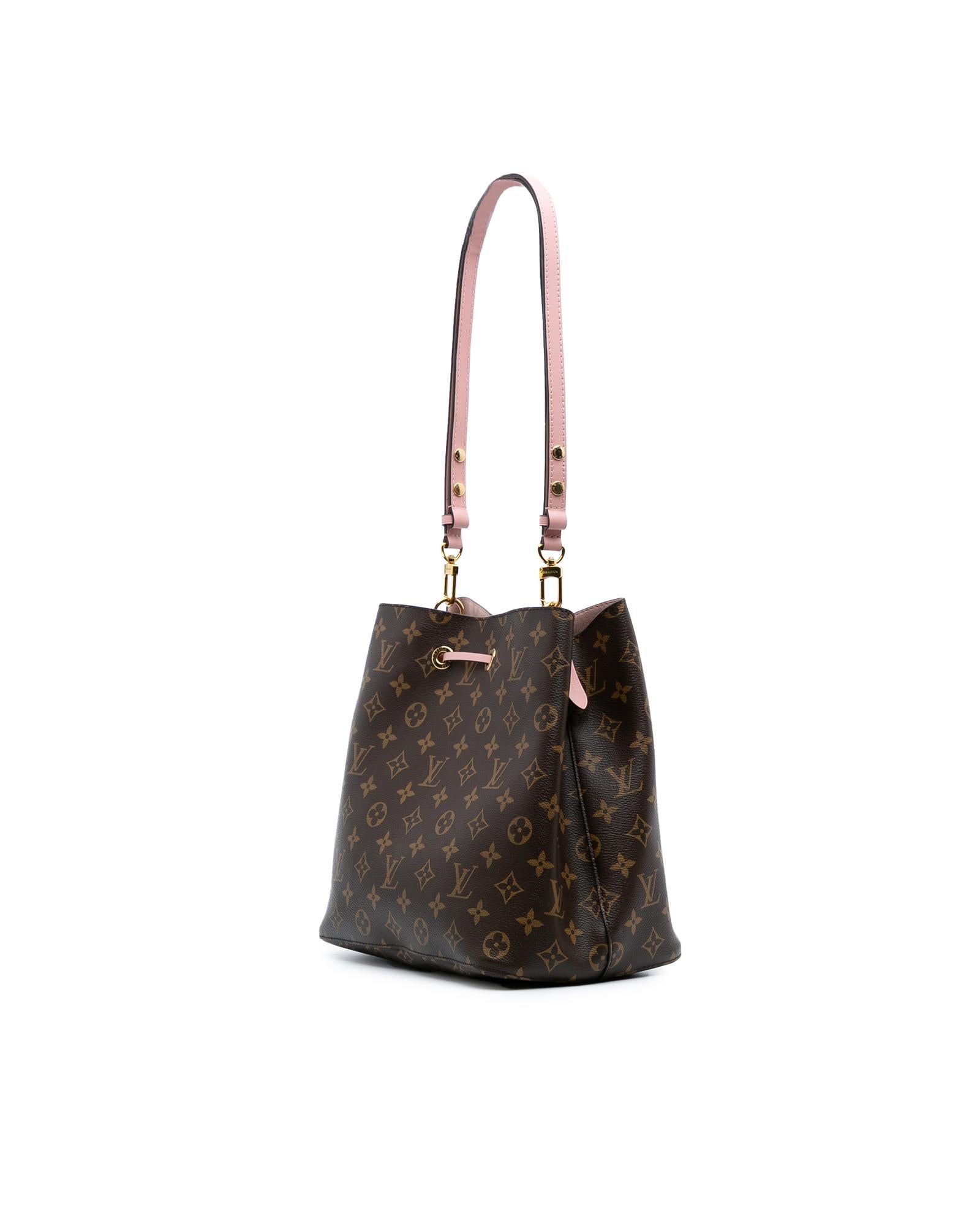 Monogram Bucket Bag with Drawstring Closure - Stylish & Spacious for Travel, Gym, and Everyday Use