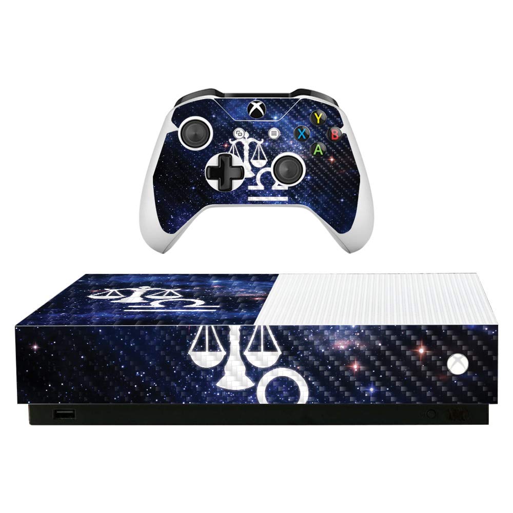 Premium Carbon Fiber Skin for Microsoft Xbox One S All-Digital Edition - Protective & Durable Textured Cover | Easy to Apply, Remove & Change Styles | Made in USA | Perfect for Gaming Protection & Customization