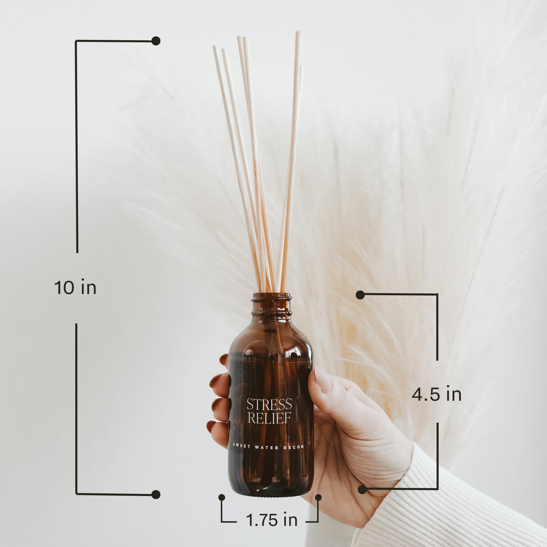 Premium Driftwood & Mahogany Reed Diffuser Set - Long-Lasting 4+ Months Lavender, Geranium & Mahogany Essential Oil Air Freshener - Handmade in USA for Home, Office, Bedroom & Bathroom Aromatherapy