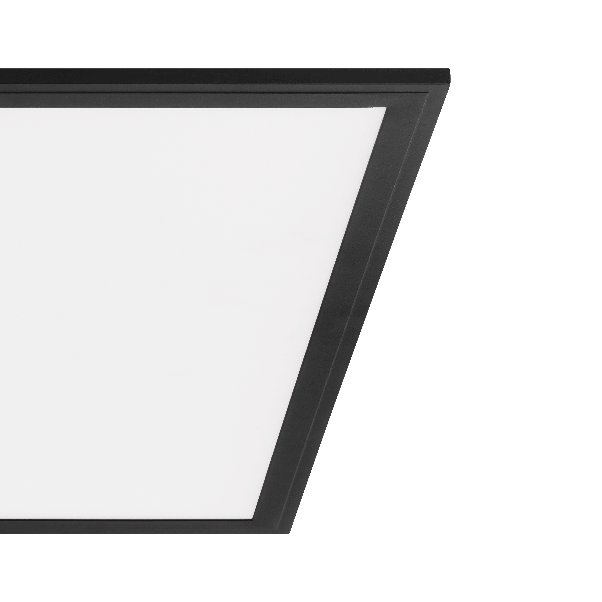 Eglo Connect Salobrena Z Smart Black Square Panel LED Flush Mount Ceiling Light 59.5cm - Modern Lighting for Living Room, Bedroom & Kitchen