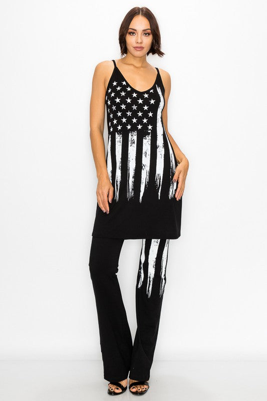 Patriot Forever American Flag Mini Dress & Tunic Top - Women's Casual Summer Outfit for 4th of July, Memorial Day, BBQ Parties & Patriotic Events - Final Clearance Sale