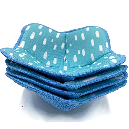 SHILA Microwave-Safe Bowl Cozy Set - Heat Resistant Hot Bowl Holders for Soup, Rice & Pasta - Polyester & Sponge Insulated Hand Protectors to Keep Food Warm & Hands Cool - Perfect for Microwave Meals, Dining & Kitchen Use