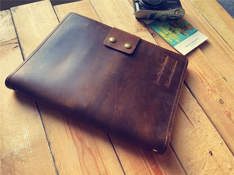 Personalized Vintage Brown Refillable Leather Journal - Handmade Writing Notebook for Travel, Diary & Sketching - Perfect Gift for Writers & Artists