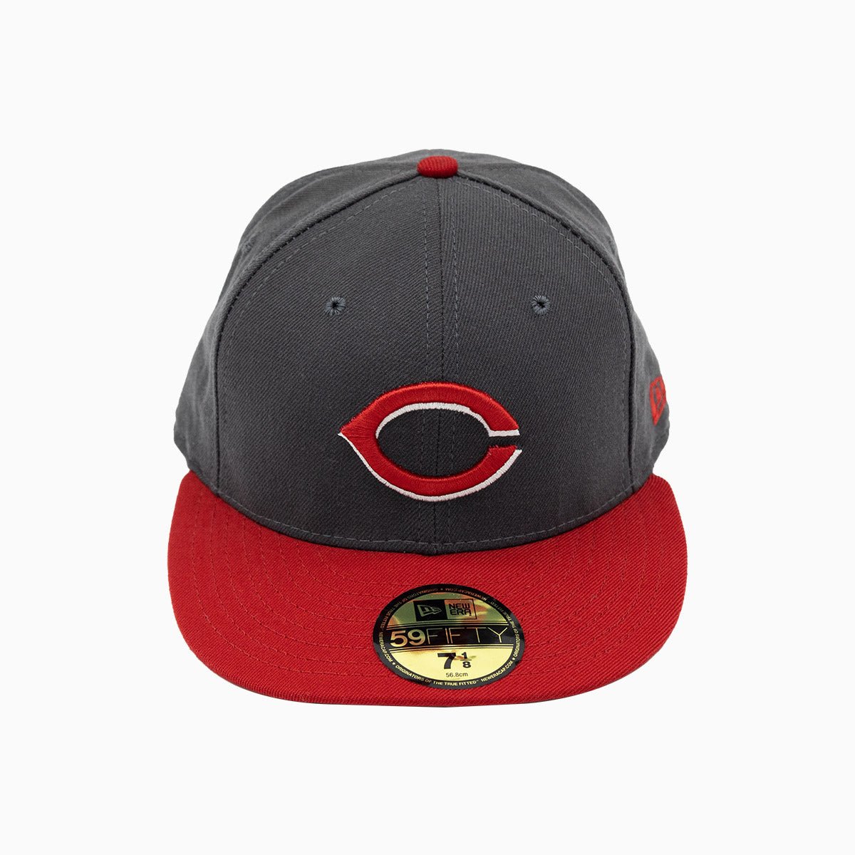 Official Cincinnati Reds MLB 59FIFTY Fitted Baseball Cap - Adjustable Snapback Hat for Men & Women - Perfect for Games, Collecting & Streetwear Fashion