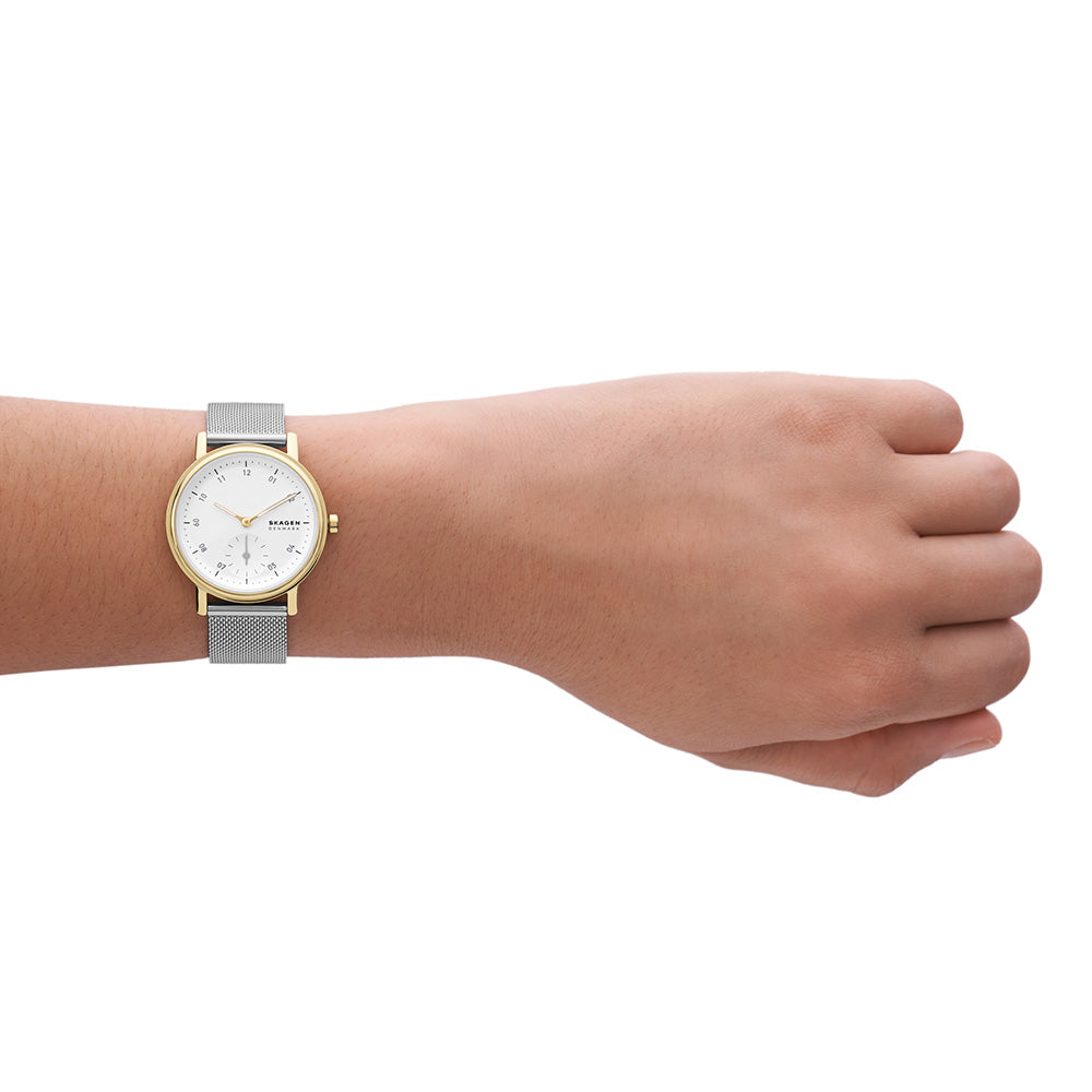 Fossil SKW3101 Kuppel Lille Two-Tone Stainless Steel Women's Watch - Elegant Dress Watch for Work & Special Occasions