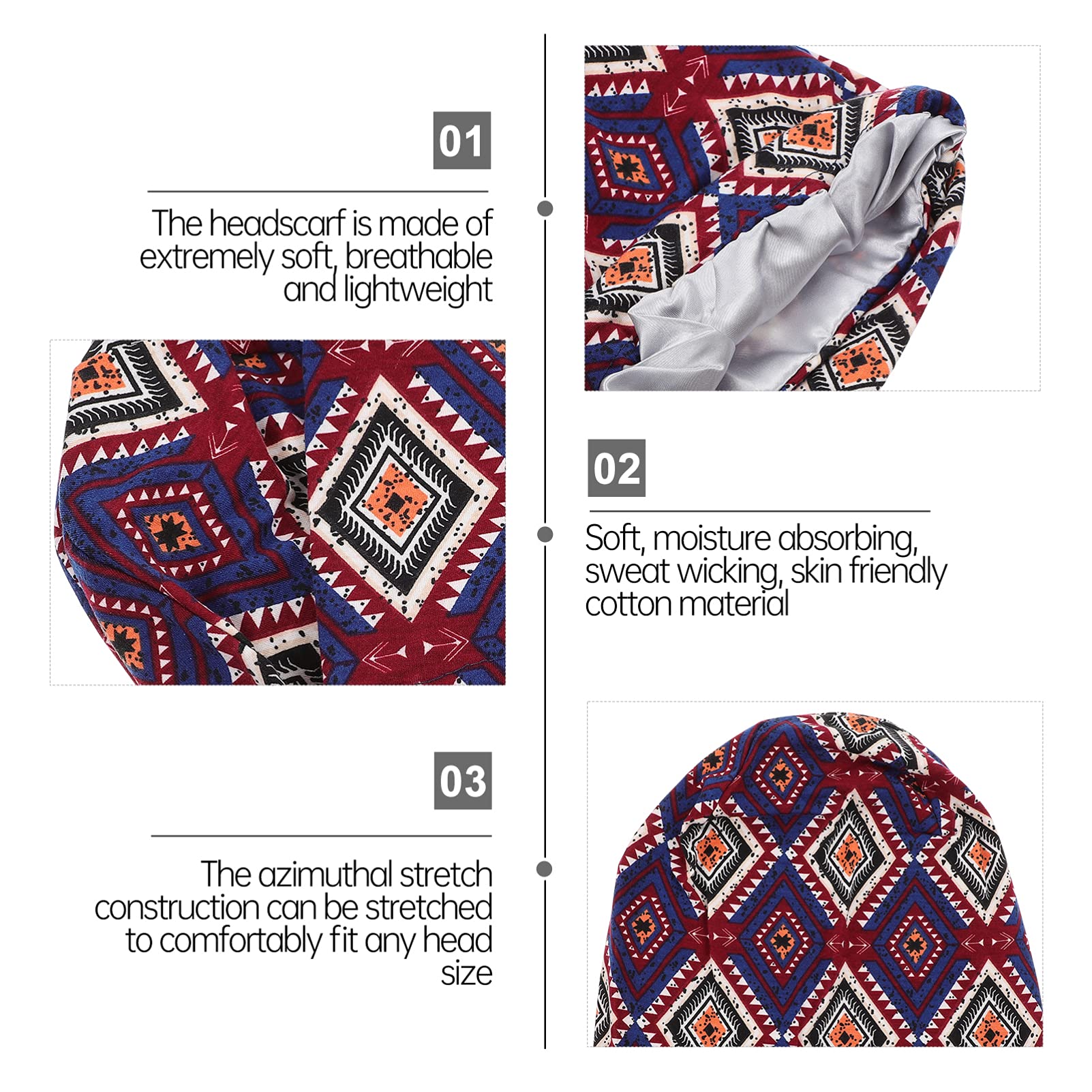 FOMIYES Women's Fluffy Cotton Sleeping Hat - Wide Brim Hair Protective Bonnet for Home & Travel Use - Soft Winter Warm Hat for Indoor & Outdoor Activities