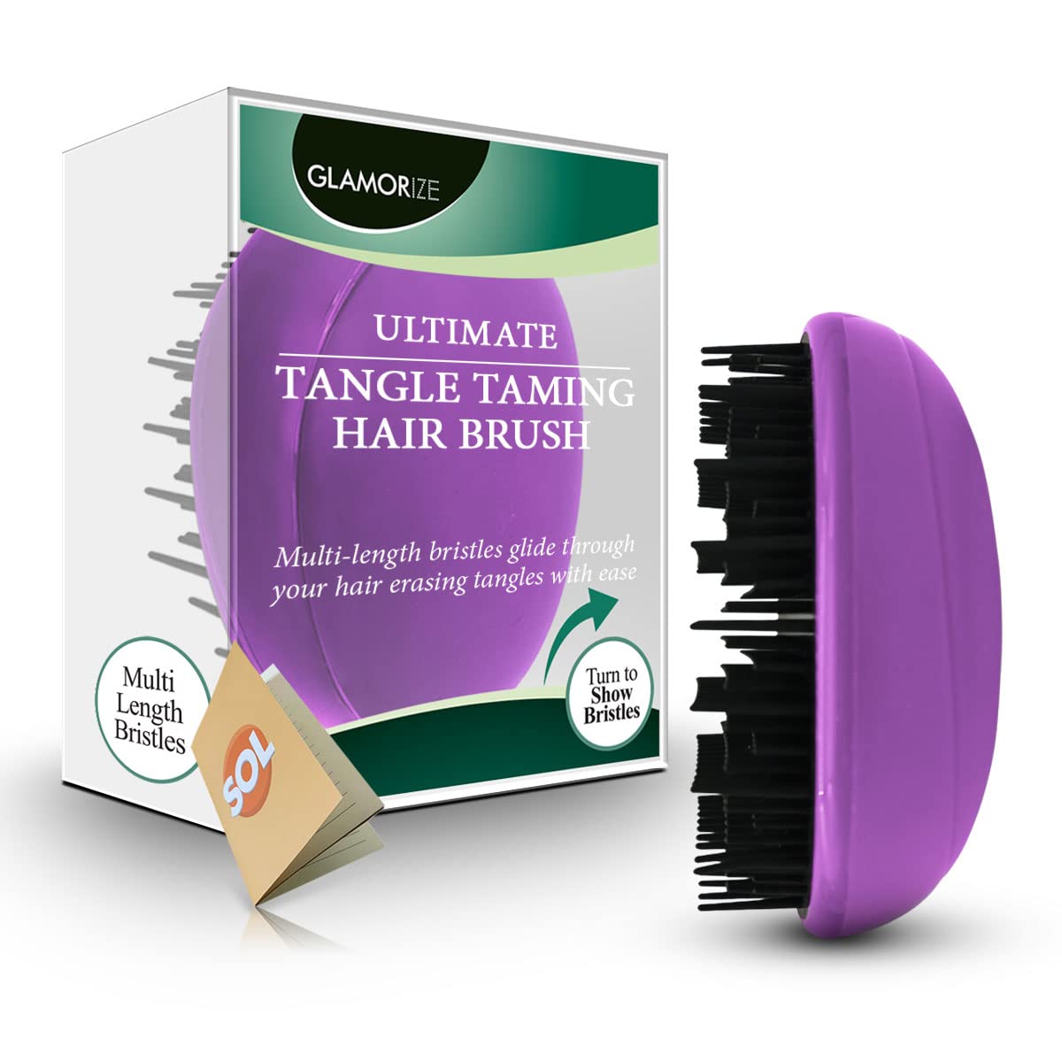 Tangle Teaser Hairbrush for Women, Girls & Kids - Detangling Brush for Wet & Dry Hair - Soft Bristles Pain-Free Hair Detangler - Perfect for Curly, Thick & Long Hair - Great for Home, Travel & Salon Use