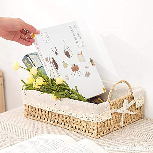 Woven Laundry Hamper & Storage Basket with Handles - Organizer Bin for Home, Toiletries, Stationery, Toys | Perfect for Bedroom, Bathroom & Closet Organization