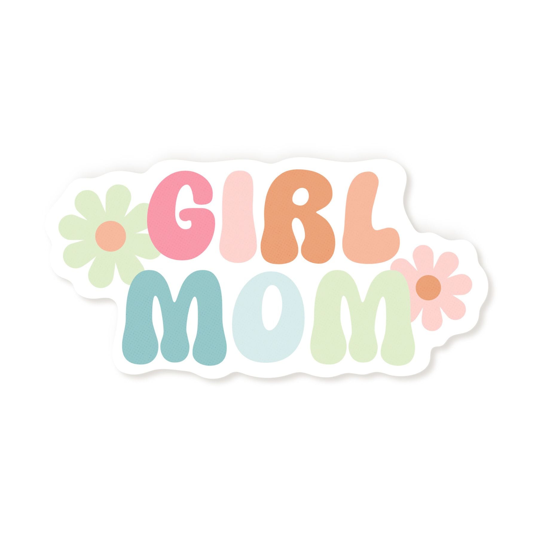 Girl Mom Sticker - Cute Vinyl Decals for Water Bottles, Laptops & Scrapbooking - Perfect for Moms, Daughters & Gifts