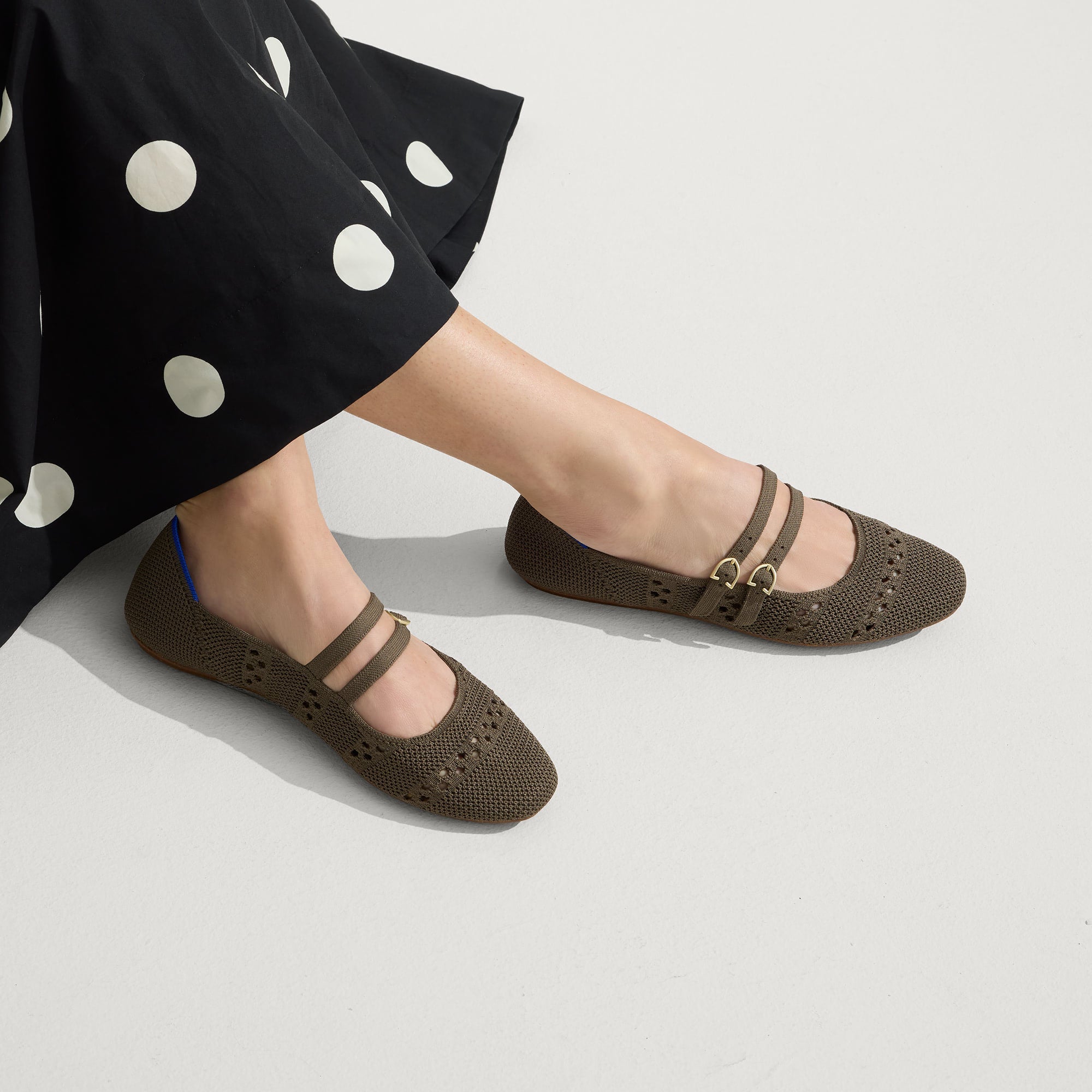 Double Buckle Mary Jane Safari Crochet Shoes - Comfortable & Stylish Women's Casual Flats for Walking, Work & Outdoor Adventures