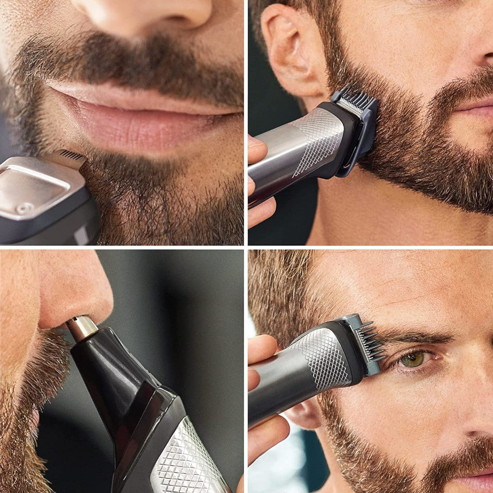 PHILIPS MG5750/18 Multigroom 5000 All-in-One Trimmer for Face, Head & Body Grooming - Perfect for Men's Beard, Hair & Body Shaving at Home or Travel