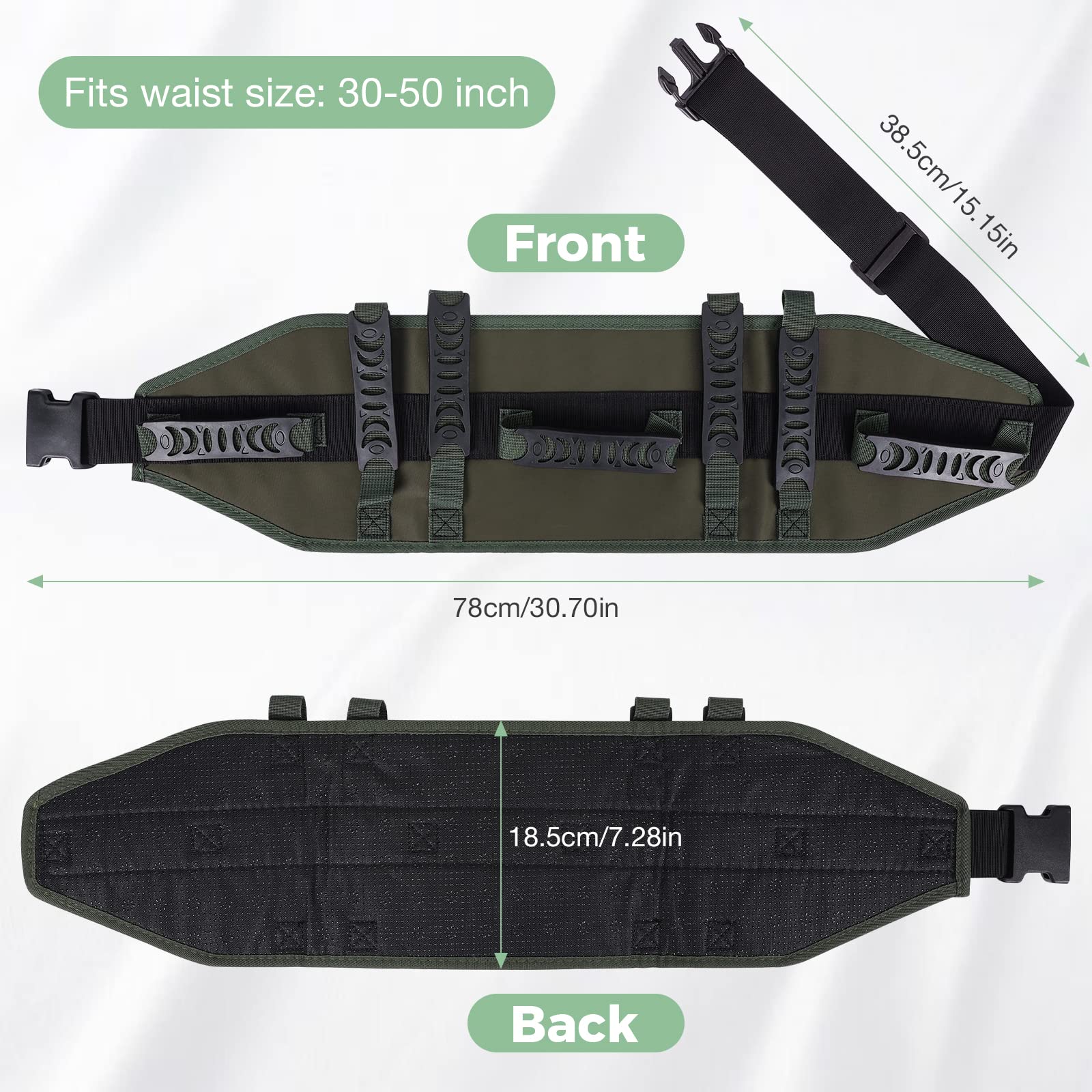7-Handle Gait Belt for Elderly Patients - Adjustable Transfer Lift Belt with Quick Release Locking - Standing & Walking Assist Aid for Home Care & Physical Therapy