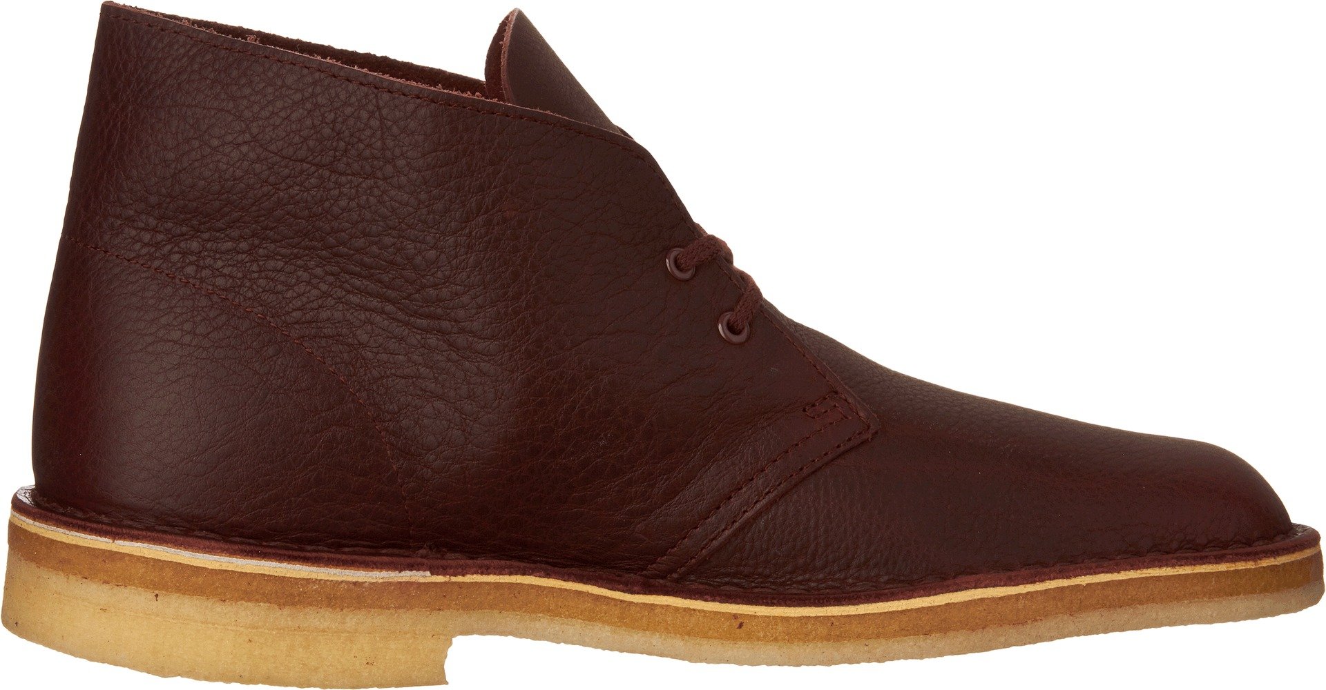 CLARKS Men's Desert Boots - Burgundy Leather Casual Shoes for Men - Size US 7.5 M - Comfortable & Stylish Ankle Boots for Everyday Wear, Office & Outdoor Activities