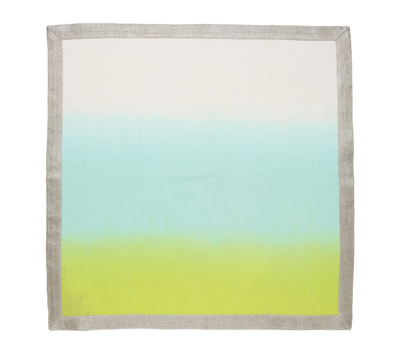 Cool Tone Dip Dye Napkins Set of 4 - Stylish Cotton Table Linens for Dinner Parties, Weddings & Home Decor