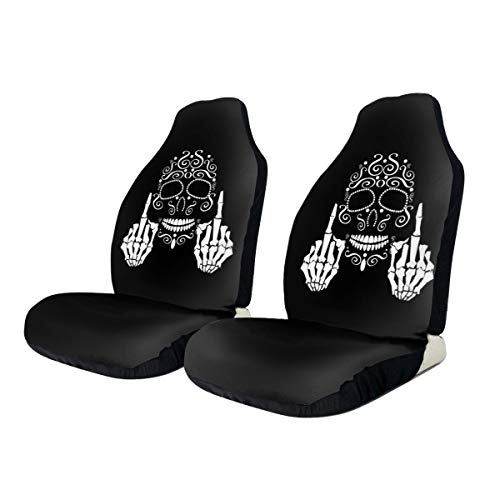 Funny Skull Back White